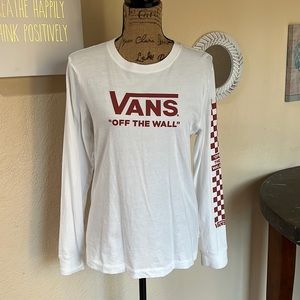 VANS Off The Wall Long Sleeve Tee size Medium Women